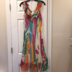 NWOT Ralph Lauren Silk  Chiffon Dress